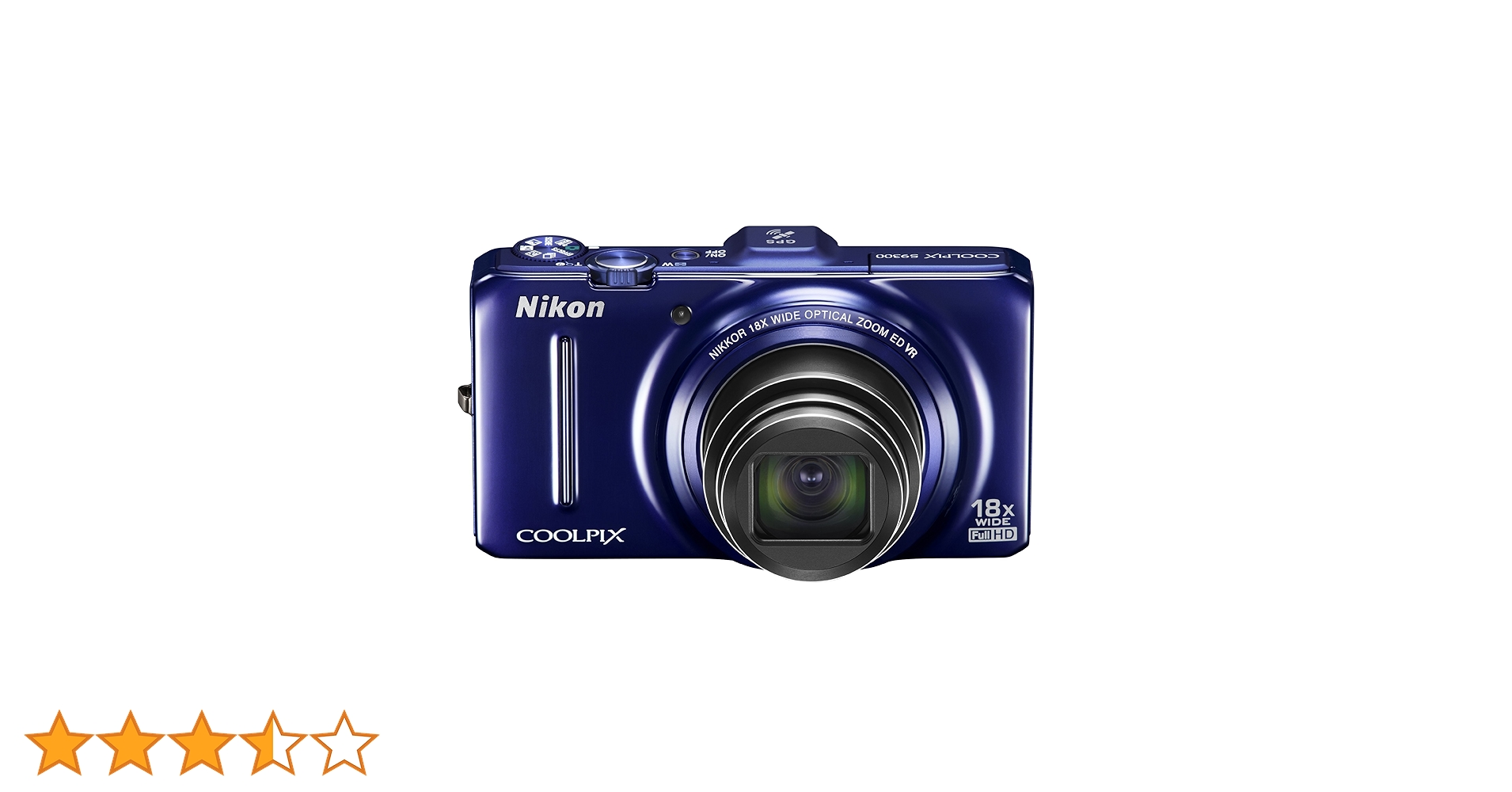 ④【美品】Nikon COOLPIX S9300 ニコンネイビーブルー 外箱あり Amazon